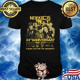 New Kids on the block 34th anniversary 1986 2020 signature shirt