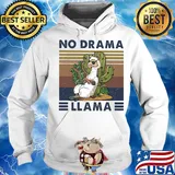 No drama llama cactus vintage s Hoodie