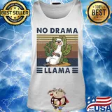 No drama llama cactus vintage s Tank top