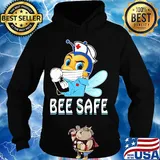 Nurse bee wear mask bee safe covid-19 s Hoodie