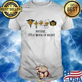 Nurse it's a work of heart sunflower shirt