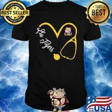 Nurse lsu tigers stethoscope shirt