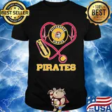 Nurse pittsburgh pirates baseball stethoscope heartbeat shirt