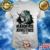 Oakland raiders and oakland athletics for life art shirt