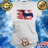 Official dachshund flag vintage s Ladies tee