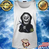 Official death black skull s Tank top