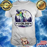 Official dinosaur girl dad shirt