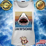 Official shark jawsome vintage s Tank top