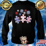 Patriotic autism firework american flag independence day s Sweater