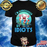 Pig and chicken i'm surrounded by idiots vintage shirt