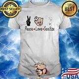 Piggly wiggly peace love sanitize covid-19 shirt