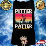 Pitter patter let's get at 'er dog vintage s Tank top