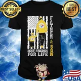 Pittsburgh steelers father and son best friends for life american flag happy father's day shirt
