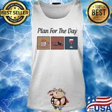 Plan for the day coffee snowmobile wine s Tank top
