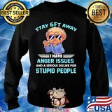 Poodle stay 6ft away I have anger issues and a serious dislike for stupid people s Sweater