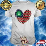 Publix heart American flag veteran Independence Day shirt