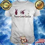 Qatar airways peace love sanitize covid-19 shirt