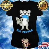 Raccoon mask wash your hand ew people s Ladies tee
