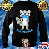 Raccoon mask wash your hand ew people s Sweater