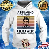 Ruth Bader Ginsburg R.B.G assuming I'm just an old lady was your first mistake vintage s Hoodie