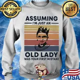Ruth Bader Ginsburg R.B.G assuming I'm just an old lady was your first mistake vintage s Sweater