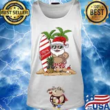 Santa Claus Hawaiian Surfing s Tank top