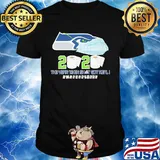 Seattle seahawks football 2020 the year when shit got real quarantined toilet paper mask covid-19 shirt