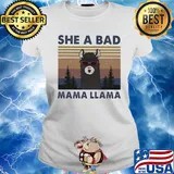 She a bad mama llama vintage s Ladies tee