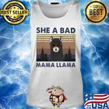 She a bad mama llama vintage s Tank top