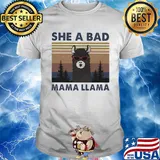 She a bad mama llama vintage shirt