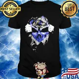 Skull baltimore ravens football logo shirt