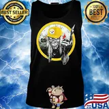 Skull fans Pittsburgh steelers football logo s Tank top