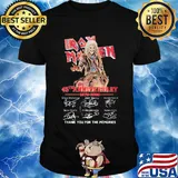 Skull iron maiden 45th anniversary 1975 2020 thank you for the memories signatures shirt