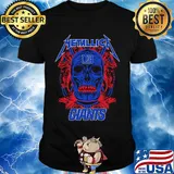Skull metallica new york giants logo shirt