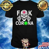 Skull red hot chili peppers fuck coronavirus shirt