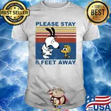 Snoopy and woodstock please stay 6 feet away vintage shirt