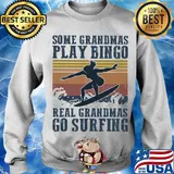 Some grandmas play bingo real grandmas go surfing vintage s Sweater
