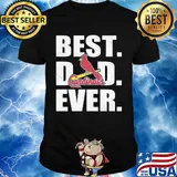 St. Louis cardinals best dad ever happy father's day logo shirt