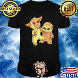 Star wars baby groot and baby yoda shirt