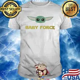 Star wars baby yoda baby force shirt