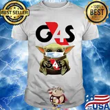 Star wars baby yoda hug g4s group 4 securicor mask covid-19 shirt
