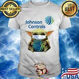 Star wars baby yoda hug johnson controls mask covid-19 shirt