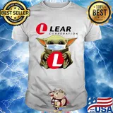 Star wars baby yoda hug lear corporation mask covid-19 shirt