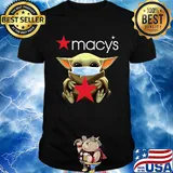 Star wars Baby Yoda hug Macys mask covid-19 shirt