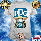 Star wars baby yoda hug ppg mask covid-19 shirt