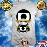 Star wars baby yoda hug rede globo mask covid-19 shirt