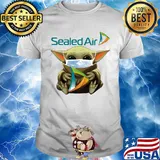 Star wars baby yoda hug sealed air mask covid-19 shirt