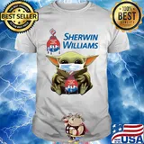 Star wars baby yoda hug sherwin williams covid-19 shirt