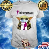 Star wars baby yoda hug teleperformance each interaction matters mask covid-19 shirt