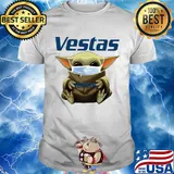 Star wars baby yoda hug vestas mask covid-19 shirt